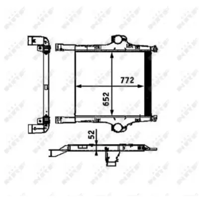 Intercooler, compresor NRF 30452