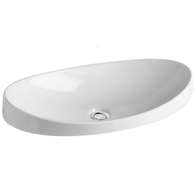 Lavoar incastrat alb lucios 65 cm, oval, Gala Klea