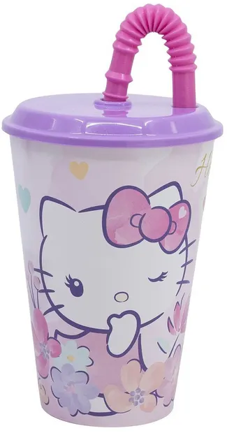 Cană cu pai Stor Hello Kitty - 430 ml