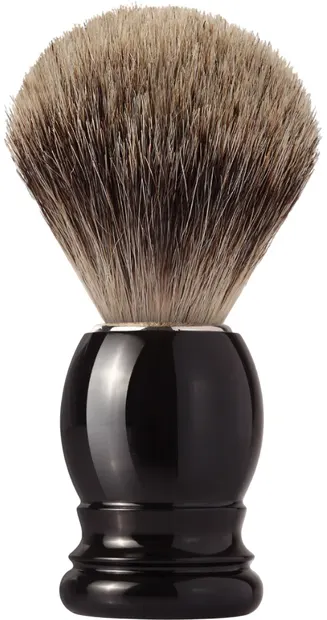Mondial 1908 Perie de bărbierit cu păr din Fine Badger, mâner negru