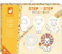 Set de desen Janod -Paș cu paș, animale, 20 de modele