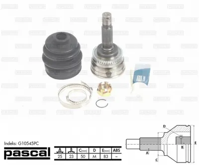 Cap planetara spre roata (25z 23z 50mm; ABS:44) HYUNDAI MATRIX 1.5D intre 2001-2010