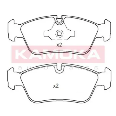 Set placute frana, frana disc KAMOKA JQ101291