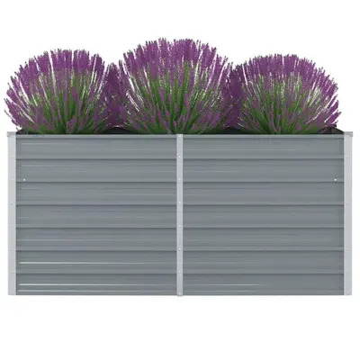 Gossi pat inalt straturi, 160x80x77, otel galvanizat, gri