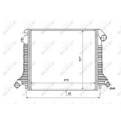 Radiator, racire motor NRF 53855