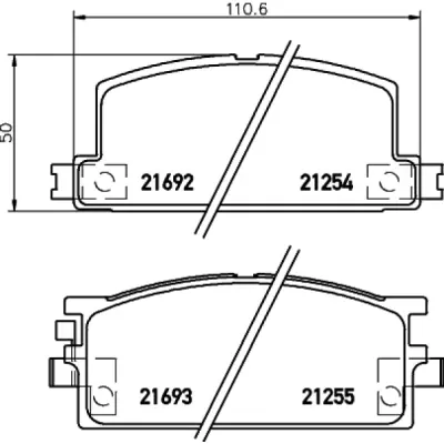 Set placute frana, frana disc TEXTAR 2125401