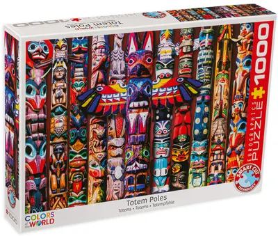 Puzzle Eurographics din 1000 de piese - Totemuri canadiene