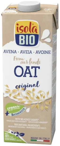 Băutură organică din ovăz, 1 l, Isola Bio