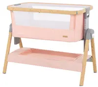 Pătuț pentru bebeluși KikkaBoo - Nanna, Pink Wood
