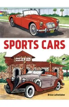 Sports Cars Coloring Book
