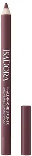 IsaDora Creion de buze de lungă durată All-in-One, 09 Mocha Mauve, 1.2 g