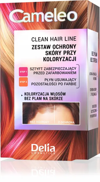 Delia Cameleo Kit de protecție a vopselei Clean Hair Line, 50 ml + 4.2 g