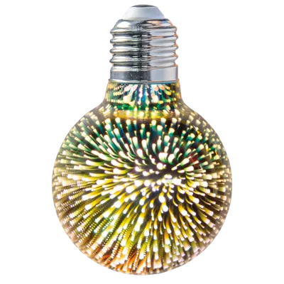 Bec LED decorativ Stardust G80 2W E27