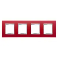 Placa ornament CProiector HORUS LUX international - IN TECHNOPOLYMER LEATHER FINISHING - 2+2+2+2 modul HORIZONTAL - RUBY - CProiector HORUS