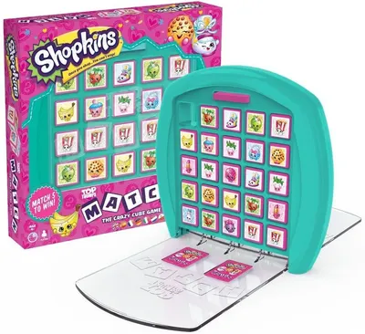 Joc cu cărți și cuburi Top Trumps Match - Shopkins