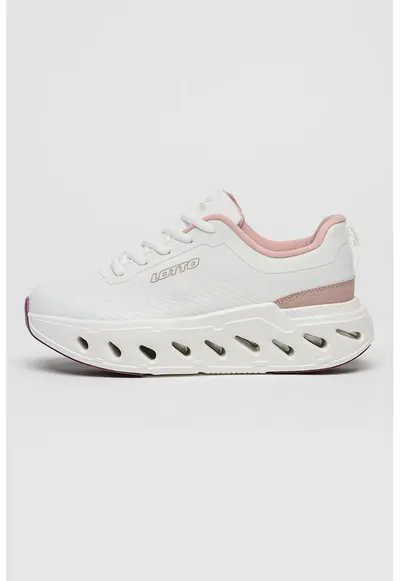 Pantofi sport Aquila de plasa cu amortizare - Roz pastel/Alb optic