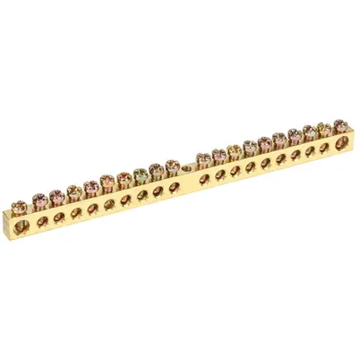 Neutral bus bars with Izolators 6x9mm 20/1 (20 groups /fixture on the center)