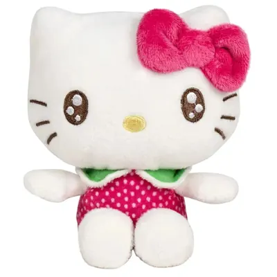 Figurina de plus parfumata Hello Kitty - Zmeura 12 cm