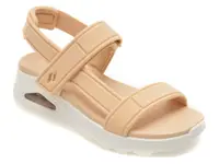 Sandale SKECHERS portocalii, UNO, din material textil