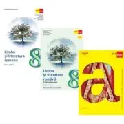 Pachet complet Limba si literatura romana clasa a 8-a: manual, caiet si cartea mea de gramatica