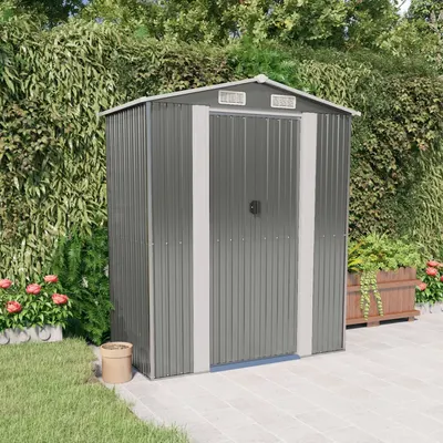 Gossi sopron de gradina, gri deschis, 192x1021x223 cm otel galvanizat