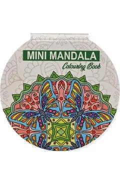 Mini mandala de colorat. Verde