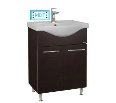 Set Baza front MDF si Lavoar seria 153, 60 cm, wenge