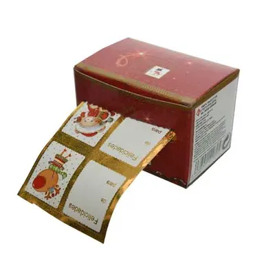 Stickere decorative - On Roll in Box - Gold and Colours
