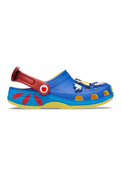 Saboti cu design Snow White - Galben/Albastru