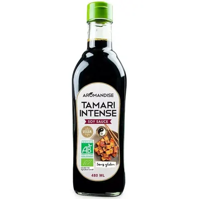 Sos de soia tamari intens bio 480ml Aromandise