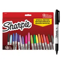 Marker permanent 0.9mm varf rotund, 18culori/set, Sharpie Special Edition