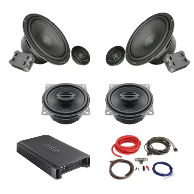 Pachet Difuzoare Auto cu amplificator Daewoo Matiz 1998-2002 Hertz Cento 760 W