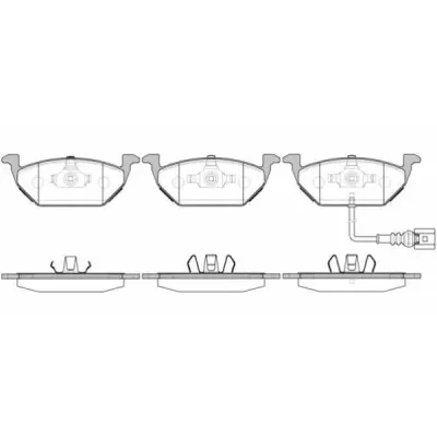 Set placute frana, frana disc REMSA 0633.31