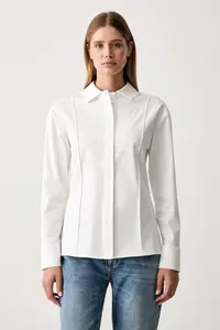 MM by Max Mara cămașă de damă din bumbac MMLBALENIO