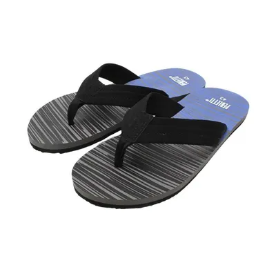 Șlapi flip-flop bărbați, Perletti, negru cu albastru, 44 EU