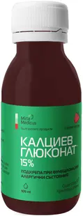 Gluconat de calciu 15% formă lichidă, 109 ml, Mirta Medicus