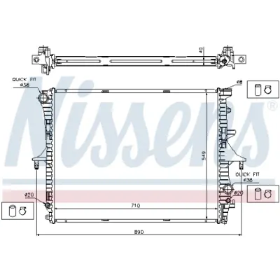 Radiator, racire motor NISSENS 65276A