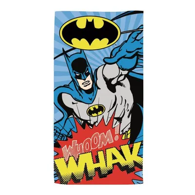 Prosop de plajă, pentru copii, model Batman, 70x140 cm, Arditex