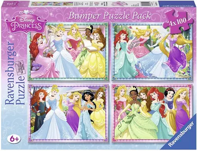 Puzzle Ravensburger 4 de cate 100 piese - Printese Disney