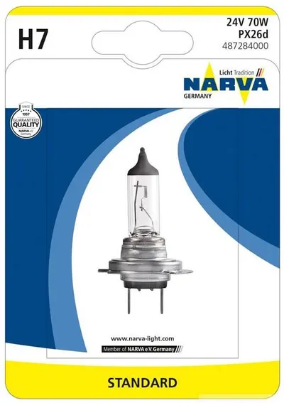 Bec auto NARVA - H7, 24V, 70W, PX26d