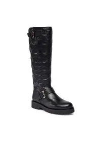 Cizme dama - piele naturala - negru -