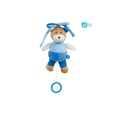 Jucărie muzicală pentru bebeluș Amek Toys - Ursulețul Albastru