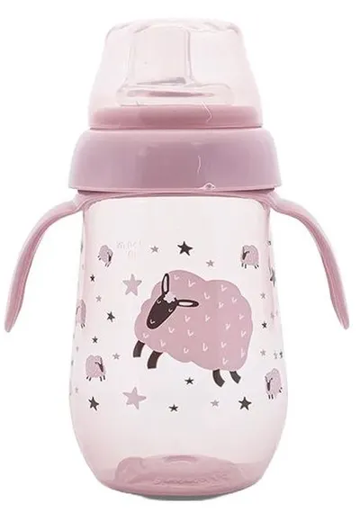 Sticlă cu gură lată rezistență la vărsare Lorelli My Friend - 260 ml, Mellow Rose