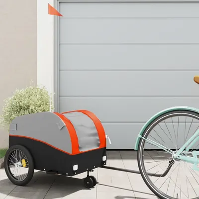 Gossi remorca pentru biciclete negru/portocaliu, 30 kg, fier