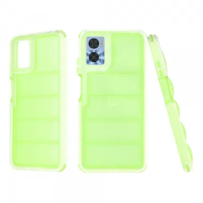 Husa pentru Motorola Moto E22i / E22, Techsuit, Wave Shield, Verde