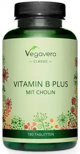 Vitamin B Plus Mit Cholin, 180 tablete, Vegavero