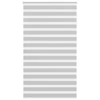 Gossi jaluzea tip zebra gri deschis latime tesatura 125,9cm poliester