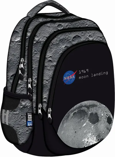 Ghiozdan școlar St. Right Moon View - 4 compartimente, 23 l