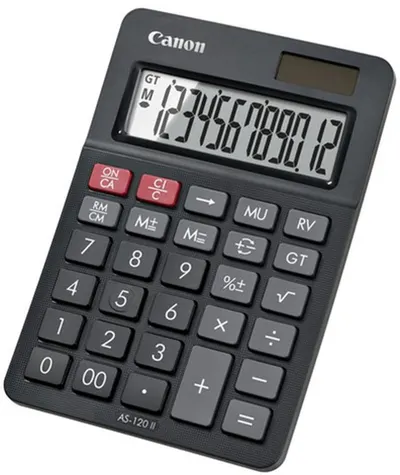 Calculator Canon - AS-120 II, 12 cifre, gri