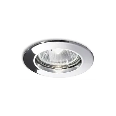 Spot incastrat Jazz, D:73 mm, 50W, dulie GU10, Rotund, Crom